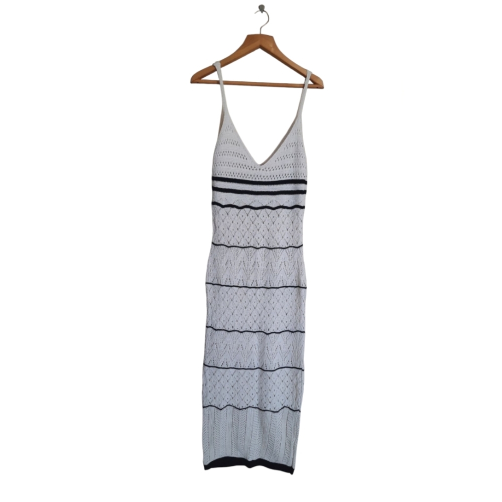 Cotton Crochet Maxi Dress Made In Turkey